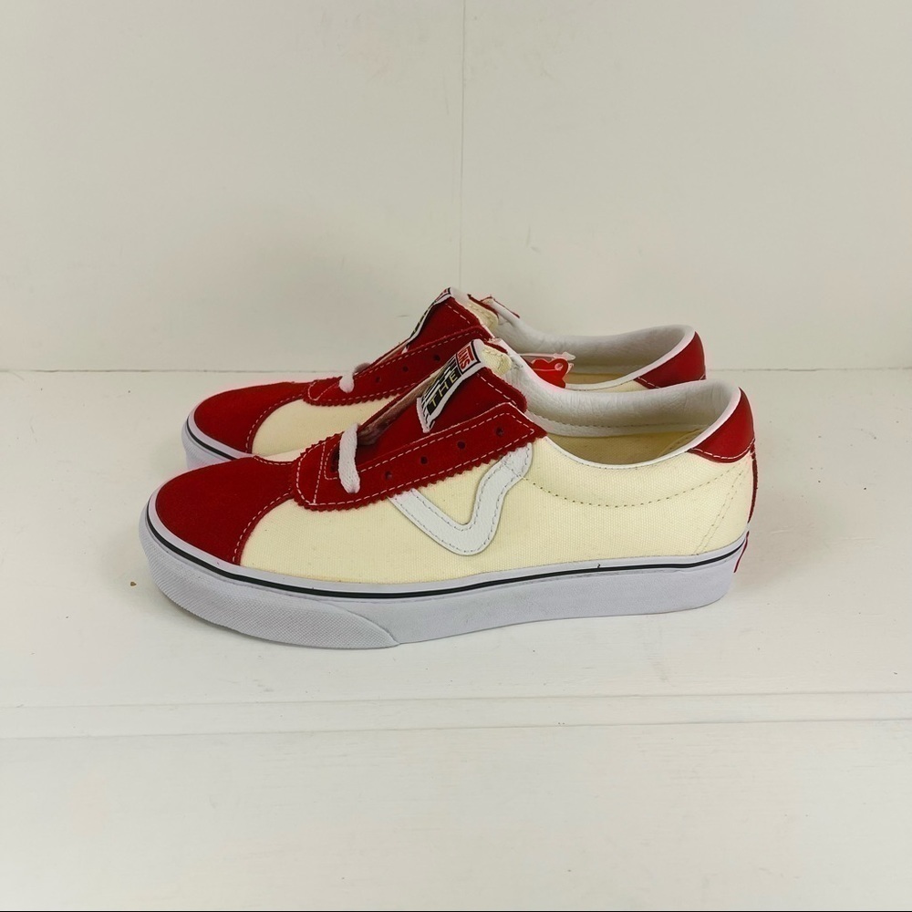 Vans Epoch Sport Racing Red White Sneakers Size 7 Women